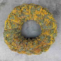 二名良日：ミモザのリース