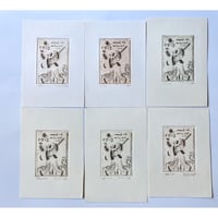 ささめやゆき：版画「喜劇役者」シート