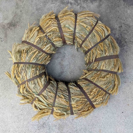 二名良日　黒竹　リース 二名良日：青竹のリース（極小） | nowaki