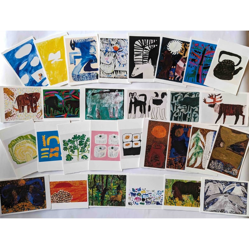 ミロコマチコ：ポストカードセットF（29枚） | nowaki