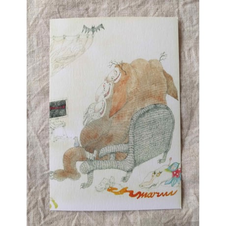 絵本『ライオンとタカとアリになった男の子』（菱木晃子文・MARUU絵）
