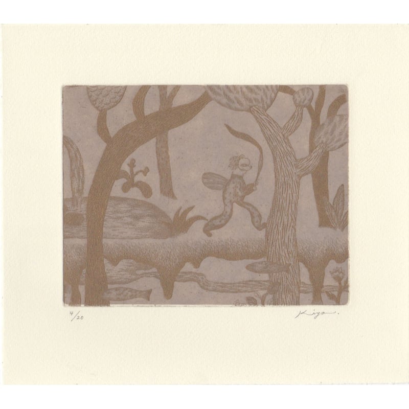 さかたきよこ版画作品「Sense of wonder」（シート） | nowaki