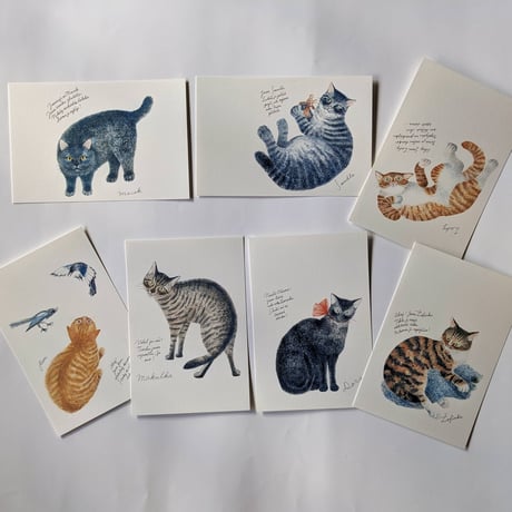 出久根育ポストカード：「チェコの猫の12ヵ月」