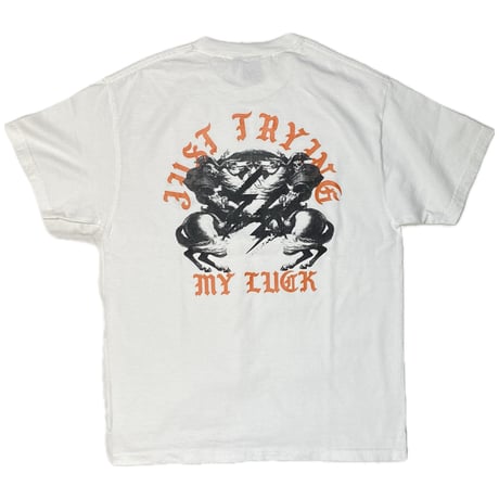 BACKWARDS CRAB-S/S T-SHIRT　WHITE