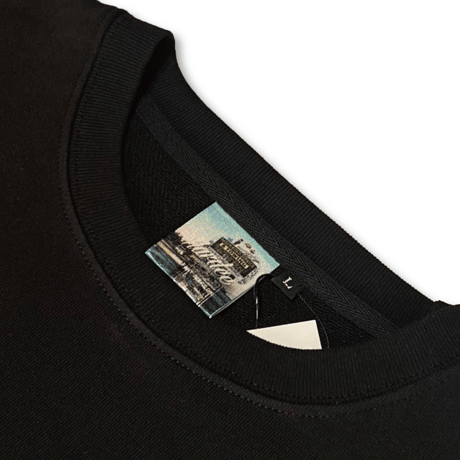 HARDEE "BALL"-WIDE SILHOUETTE SWEAT BLACK
