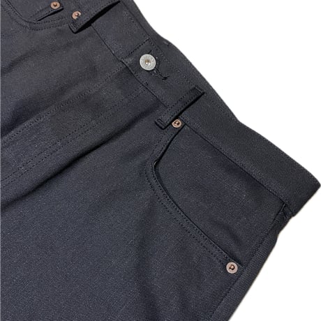 HARDEE "TRUE FORM"-5POCKET DENIM PANTS BLACK