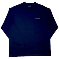 HARDEE "RUBBER TAG"-CREW NECK L/S T-SHIRT BLACK
