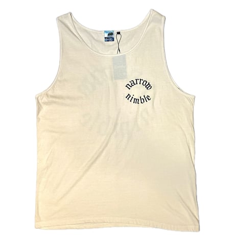 HARDEE "NARROW NIMBLE TANK"-TANK TOP IVORY