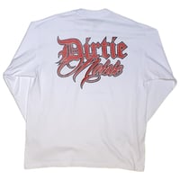 HARDEE "DN"-CREW NECK L/S T-SHIRT WHITE