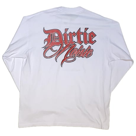 HARDEE "DN"-CREW NECK L/S T-SHIRT WHITE