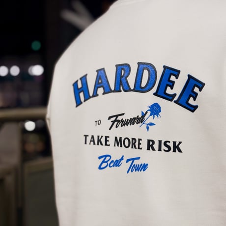 HARDEE "BT"-CREW NECK SWEAT WHITE