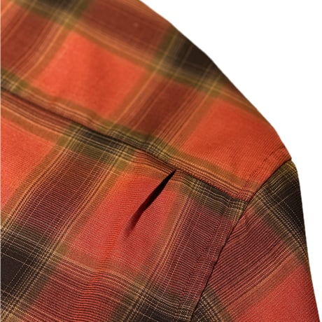 OPEN COLLREAD OMBRE SHIRT ORANGE