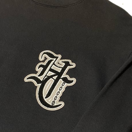 HARDEE "HCLOGO"- CREW NECK SWEAT BLACK