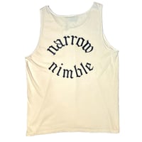 HARDEE "NARROW NIMBLE TANK"-TANK TOP IVORY