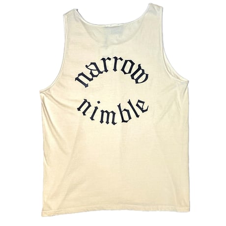 HARDEE "NARROW NIMBLE TANK"-TANK TOP IVORY