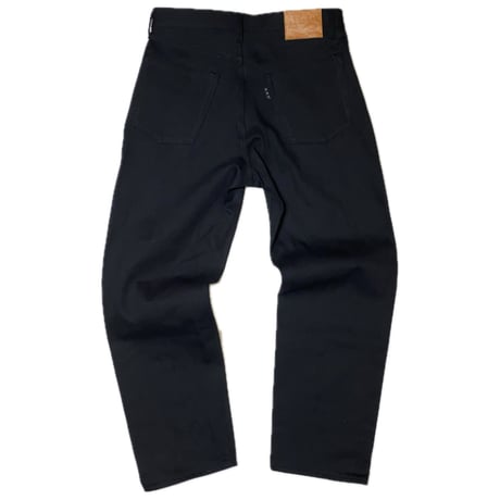 HARDEE "ARD BLACK DENIM"-WIDE TAPERED PANTS BLACK