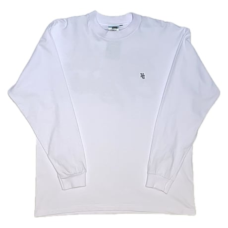 HARDEE "DN"-CREW NECK L/S T-SHIRT WHITE