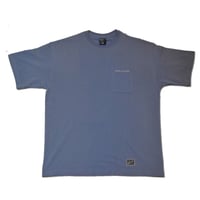 HARDEE "INSIDE"HEAVY OZ S/S POCKET TEE LIGHT BLUE