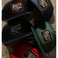 HARDEE ”D×N”-5PANEL CAP RED/GREEN/BLUE/BLACK