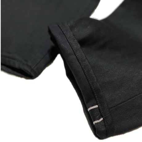 HARDEE "ARD BLACK DENIM"-WIDE TAPERED PANTS BLACK