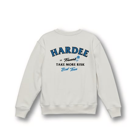 HARDEE "BT"-CREW NECK SWEAT WHITE