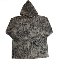 TO COAST HOODIE CHEMICAL WASH DENIM