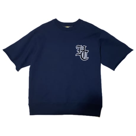 HARDEE "HCLOGO"- S/S CREW NECK SWEAT  ASH/NAVY/GRAY