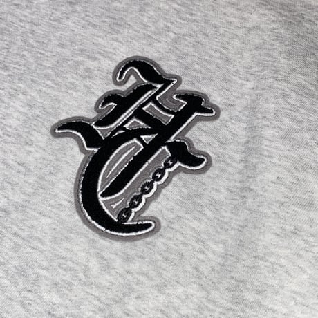 HARDEE "HCLOGO"- S/S CREW NECK SWEAT  ASH/NAVY/GRAY
