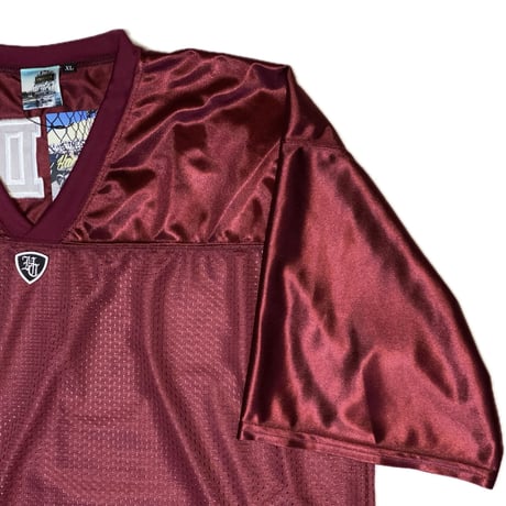 "HC LOGO"-S/S MESH GAME SHIRT BURGUNDY