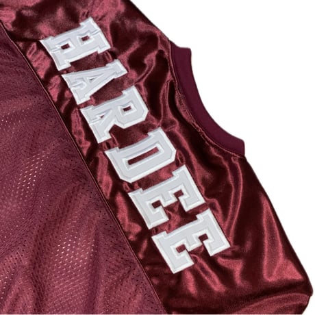 "HC LOGO"-S/S MESH GAME SHIRT BURGUNDY