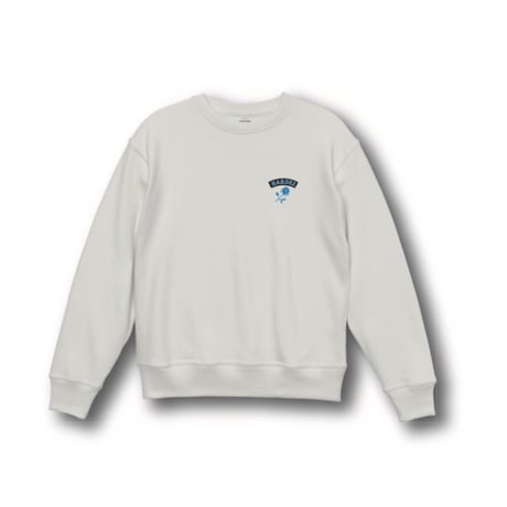 HARDEE "BT"-CREW NECK SWEAT WHITE