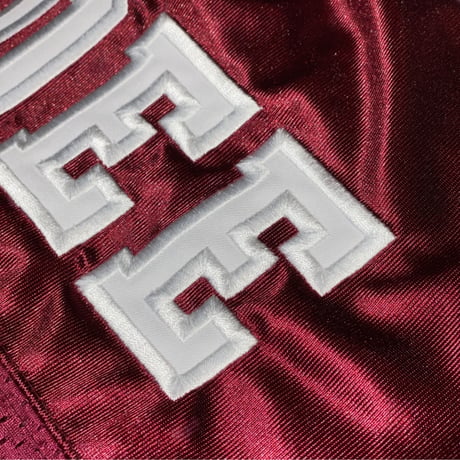 "HC LOGO"-S/S MESH GAME SHIRT BURGUNDY