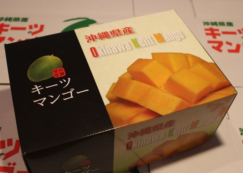 ディアパナセ マンゴー2箱 宮崎完熟マンゴー 2L×2玉 パック入