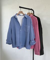 pigment cotton shirt【Un sourire. original】