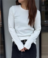 long sleeve rib tee