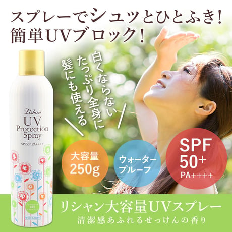 リシャン 大容量UVスプレー（せっけんの香り）250ｇ