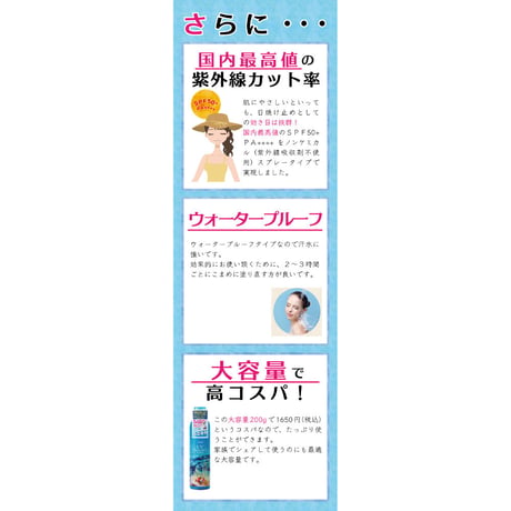 エコーラル ノンケミカルUVスプレー（無香料）200g