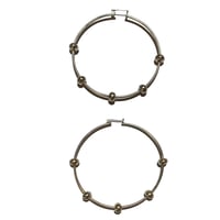 silver hoop pierce  2