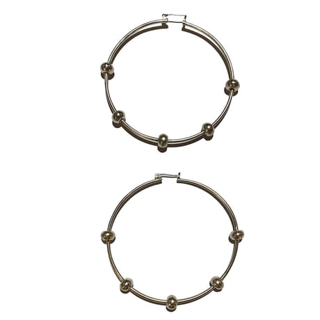 silver hoop pierce  2