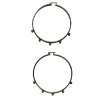 silver hoop Pierce  1