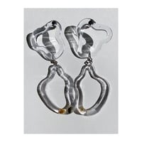 clear hoop earrings