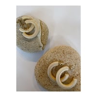 wood hoop earrings