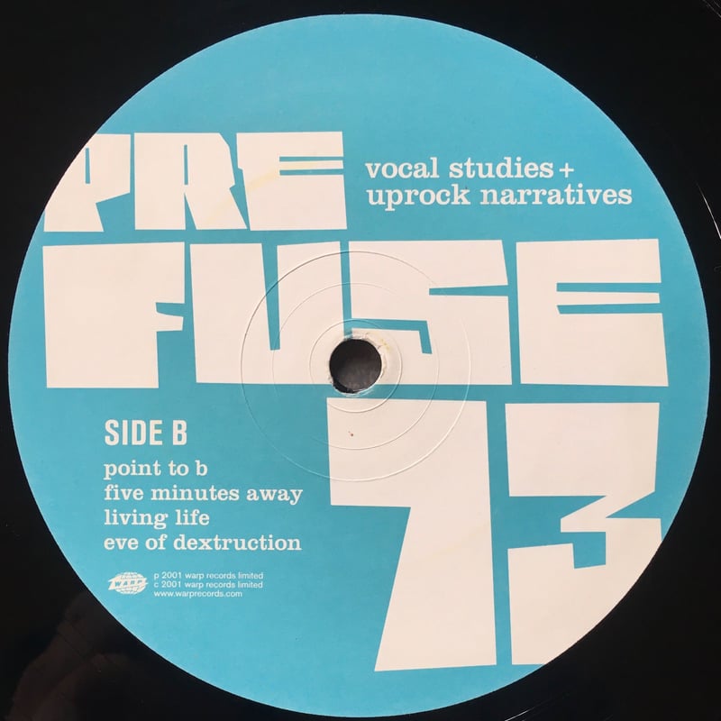 Vocal Studies+Uprock Narratives / Prefuse 73 [U