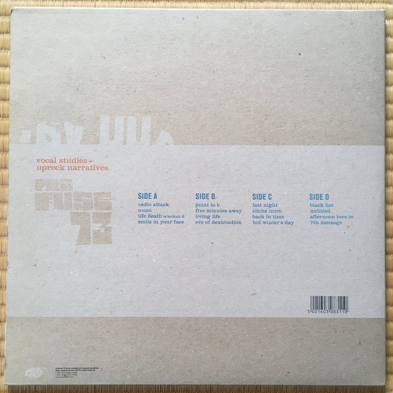 Vocal Studies+Uprock Narratives / Prefuse 73 [U