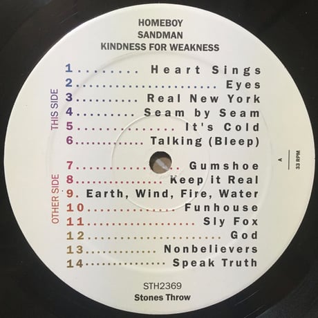 Kindness For Weakness / Homeboy Sandman [Used /12]