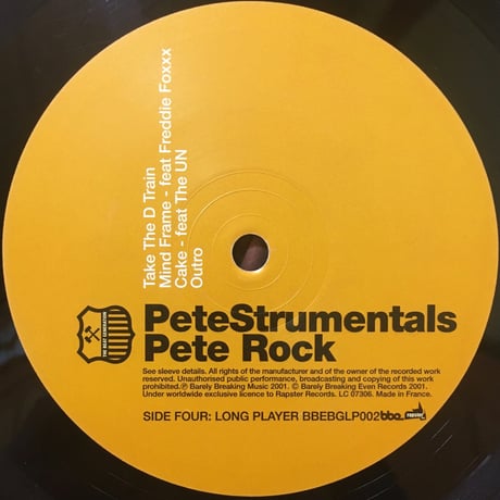 Petestrumentals / Pete Rock [Used / 2LP]