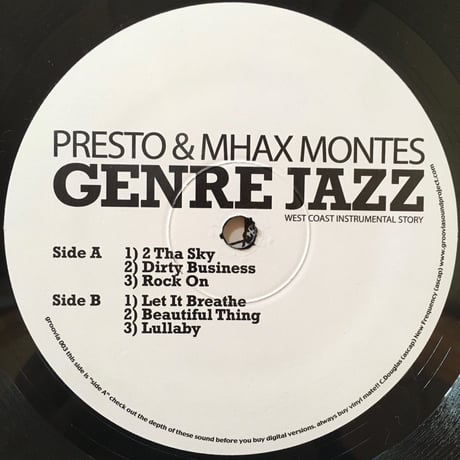 Genre Jazz / Presto & Mhax Montes [Used / EP]
