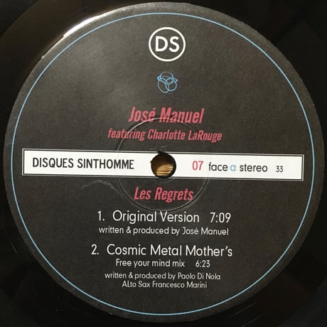 Les Regrets / José Manuel* Featuring Charlotte LaRouge [Used /12]