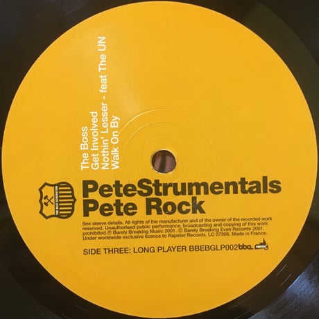 Petestrumentals / Pete Rock [Used / 2LP]
