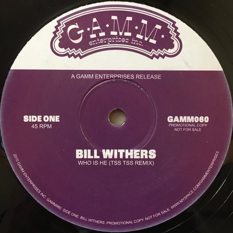 Who Is He (Tss Tss Remix) / Bill Withers [Used / 12]